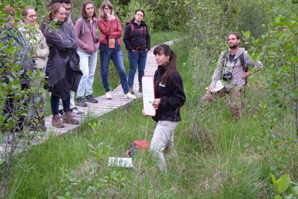 Conservatoire d'Espaces naturels d'Auvergne intervenant sur le site du Marais du Cassan et de Prentegarde.